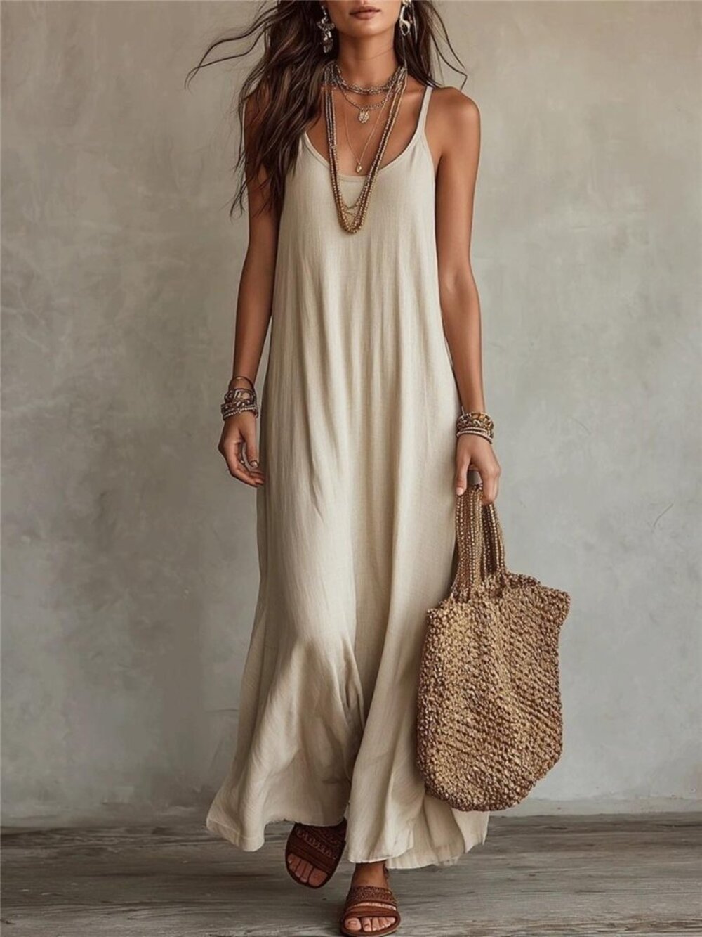 Spaghetti Strap Maxi Dress